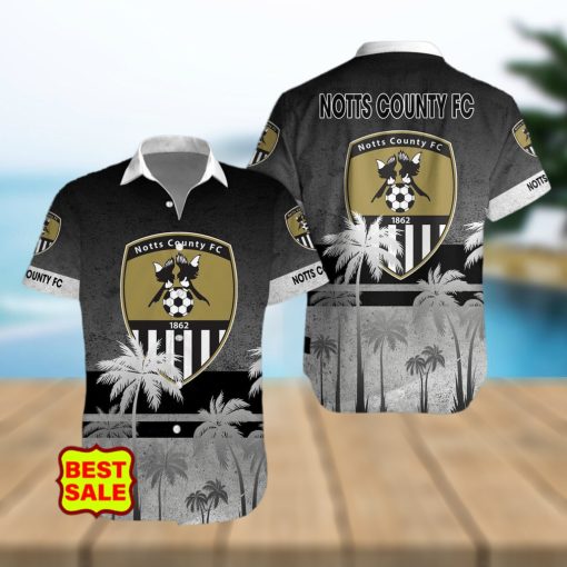 Aloha Notts County FC Team EFL Hawaiian Shirt And Short Women Men