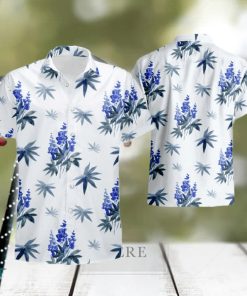 Amazing Blue Bonnet Hawaiian Shirt And Short Set Gift Men Women