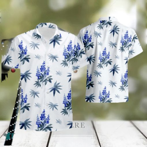 Amazing Blue Bonnet Hawaiian Shirt And Short Set Gift Men Women