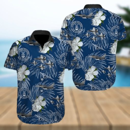 Amazing Military Aircraft Us Air Force Unisex Hawaiian Shirts