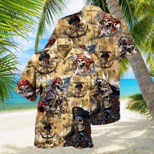 Amazing Pirate Skull Hawaiian Aloha Shirts