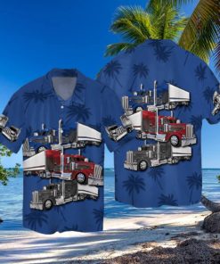 Amazing Truck Navy Pattern Hawaiian Shirts