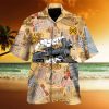 NHL Calgary Flames Hawaiian Shirt Pink Flamingo And Palm Leaves Beach Lovers Gift hawaiian shirt