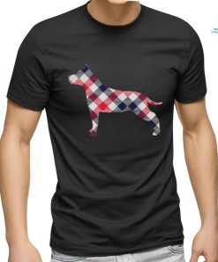 American Staffordshire Terrier Plaid Dog Silhouette Shirt