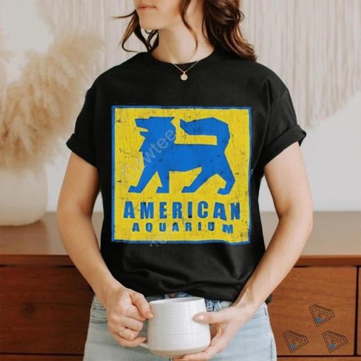 American aquarium shop shitty kitty wolf shirt