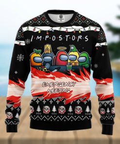 Among Us Imposter Meeting Ugly Christmas Sweater For Men Women