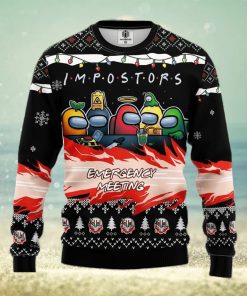 Among Us Imposter Meeting Ugly Christmas Sweater For Men Women