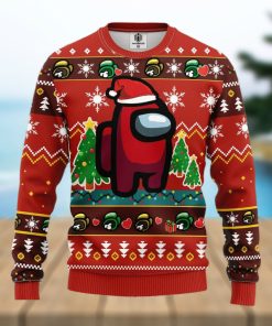 Among Us Red Ugly Christmas Sweater For Men Women