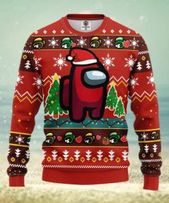 Among Us Red Ugly Christmas Sweater For Men Women