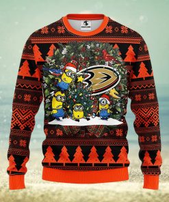 Anaheim Ducks Minion Christmas Ugly Sweater