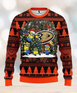 Anaheim Ducks Minion Christmas Ugly Sweater