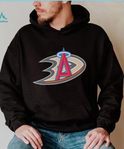 Anaheim Ducks and LA Anaheim Angels logo shirt