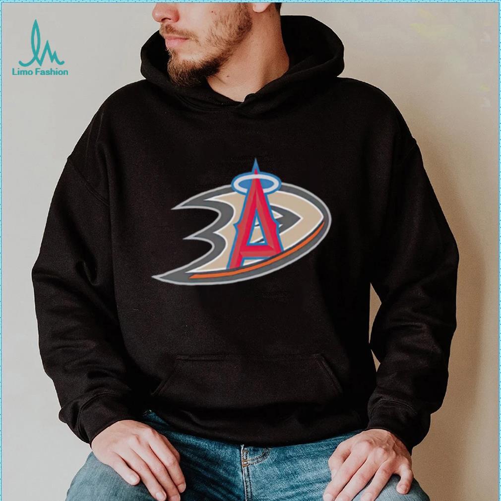 Anaheim Ducks and LA Anaheim Angels logo shirt - Limotees