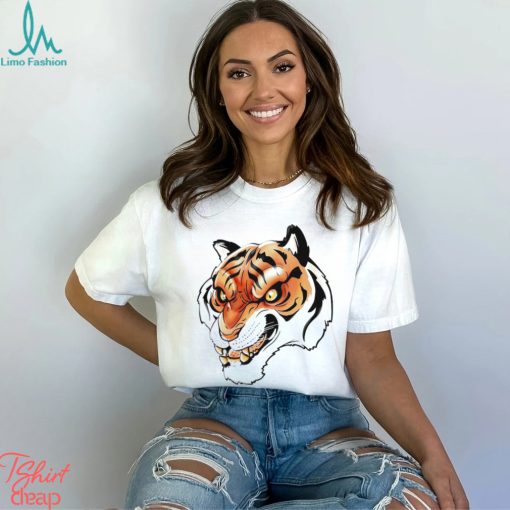 Angry Tiger head art shirt