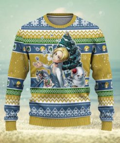 Annie Leonhart Attack on Titan Anime Xmas Women Mens Ugly Christmas Sweater