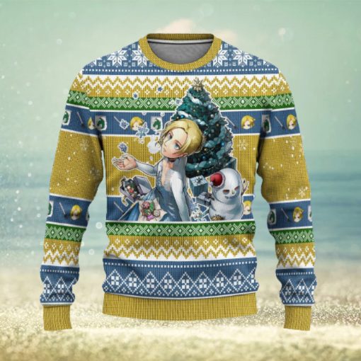 Annie Leonhart Attack on Titan Anime Xmas Women Mens Ugly Christmas Sweater