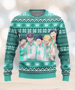 Aoba Johsai High Haikyuu Anime Xmas Women Mens Ugly Christmas Sweater