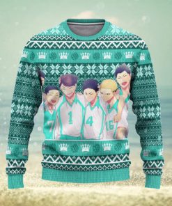 Aoba Johsai High Haikyuu Anime Xmas Women Mens Ugly Christmas Sweater