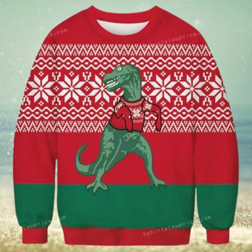 Apiidoo Dinosaur Ugly Sweater For Woman