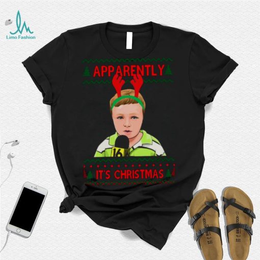 Apparently Kid Meme Funny Christmas Jumper shirt