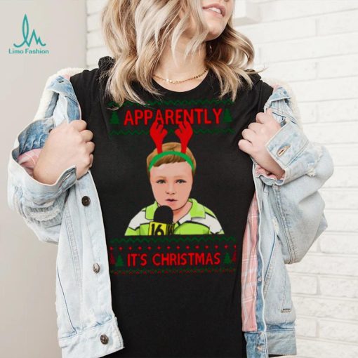 Apparently Kid Meme Funny Christmas Jumper shirt