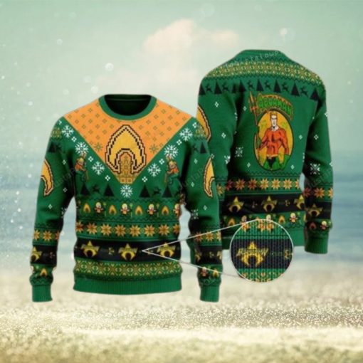 Aquaman Dc Ugly Sweater Christmas Party