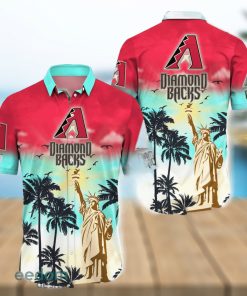 Arizona Diamondbacks MLB Fans Statue of Liberty Summer Hawaiian Shirt