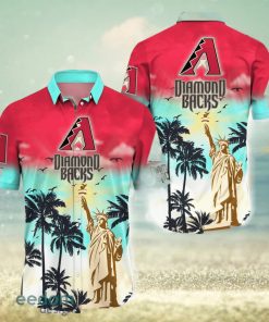 Arizona Diamondbacks MLB Fans Statue of Liberty Summer Hawaiian Shirt