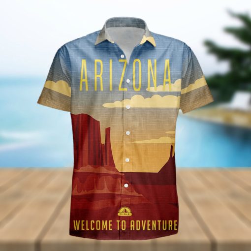 Arizona Retro Style Travel Summer 3D Hawaiian Shirt Gift For Men And Women Fans