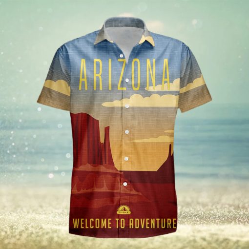 Arizona Retro Style Travel Summer 3D Hawaiian Shirt Gift For Men And Women Fans