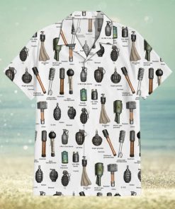 Armory Bomb Grenade Explosion Cuban Collar Hawaiian Shirt