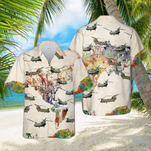 Army Boeing Ch 47 Chinook Hawaiian Shirt