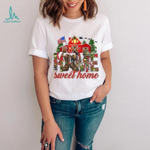 Army Christmas Home Sweet Home Funny Christmas T Shirt