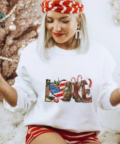 Army Christmas Love Veteran Boots Merry Christmas T Shirt