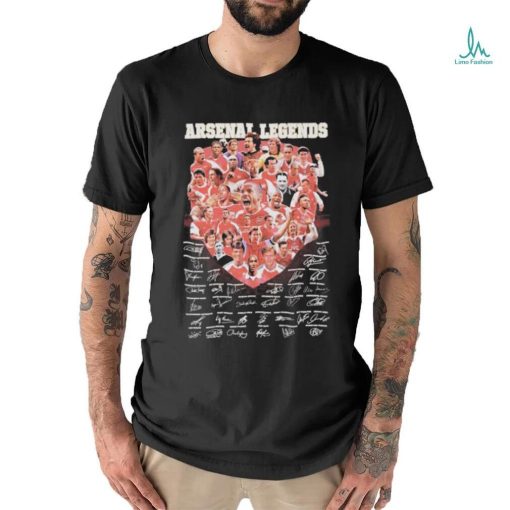 Arsenal F.C Legends players signatures shirt