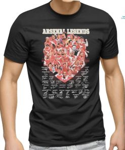 Arsenal F.C Legends players signatures shirt