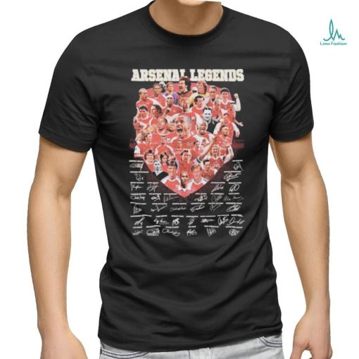 Arsenal F.C Legends players signatures shirt