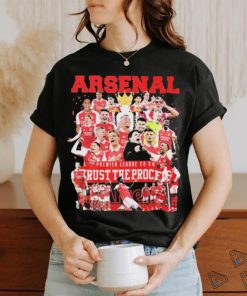 Arsenal Premier League 2023 2024 Trust The Process Shirt