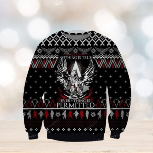 Assassin Is Creed Nothing Is True Everything Is Permitted Ugly Sweater Christmas Party