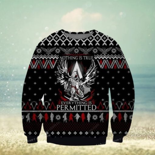 Assassin Is Creed Nothing Is True Everything Is Permitted Ugly Sweater Christmas Party