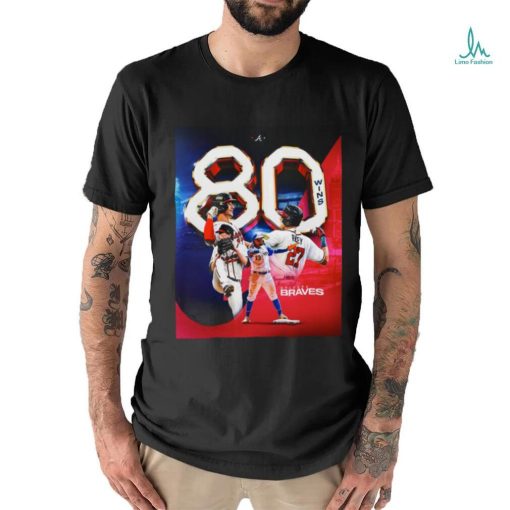 Atlanta Braves 80 Wins relentless shirt