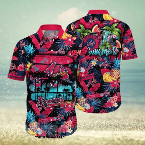 Atlanta Braves MLB Floral 3D Hawaiian Shirt