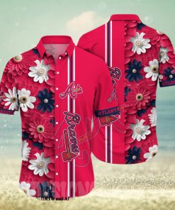 Atlanta Braves MLB Flower Unisex Full Printed Hawaiian Shirt