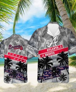 Atlanta Braves MLB Personalized Palm Tree Hawaiian Shirt