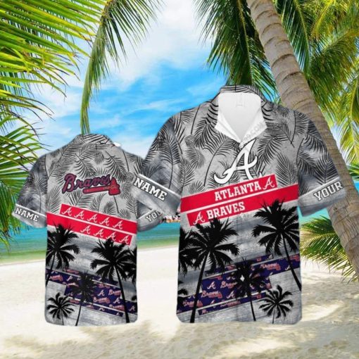 Atlanta Braves MLB Personalized Palm Tree Hawaiian Shirt