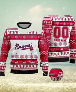 Atlanta Braves Ugly Sweater Custom Unique Atlanta Braves Gifts