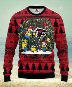 Atlanta Falcons Minion Christmas Ugly Sweater