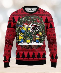 Atlanta Falcons Minion Christmas Ugly Sweater