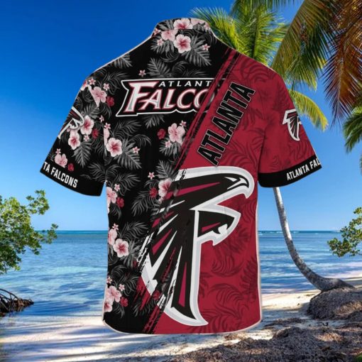 Atlanta Falcons NFL x Mickey Mouse Tropical Pattern Hawaiian Shirt