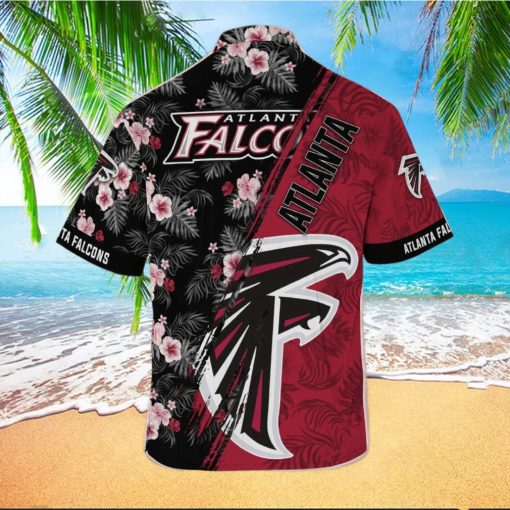 Atlanta Falcons NFL x Mickey Mouse Tropical Pattern Hawaiian Shirt